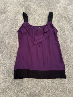 Maurices Purple tank with Black Trim